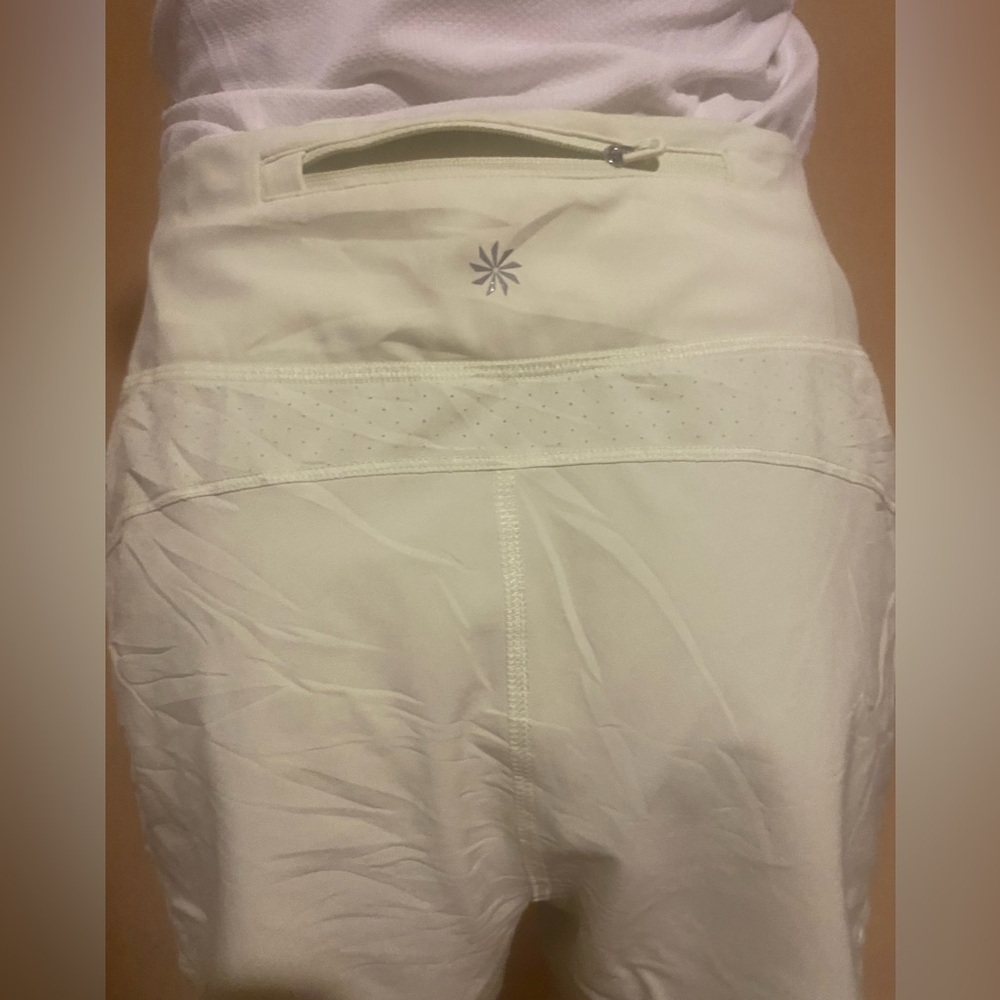 Athleta Run Yellow Athletic Shorts High-Waisted Stretch - Picture 7 of 16